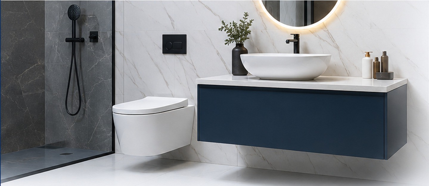 Modern bathroom display